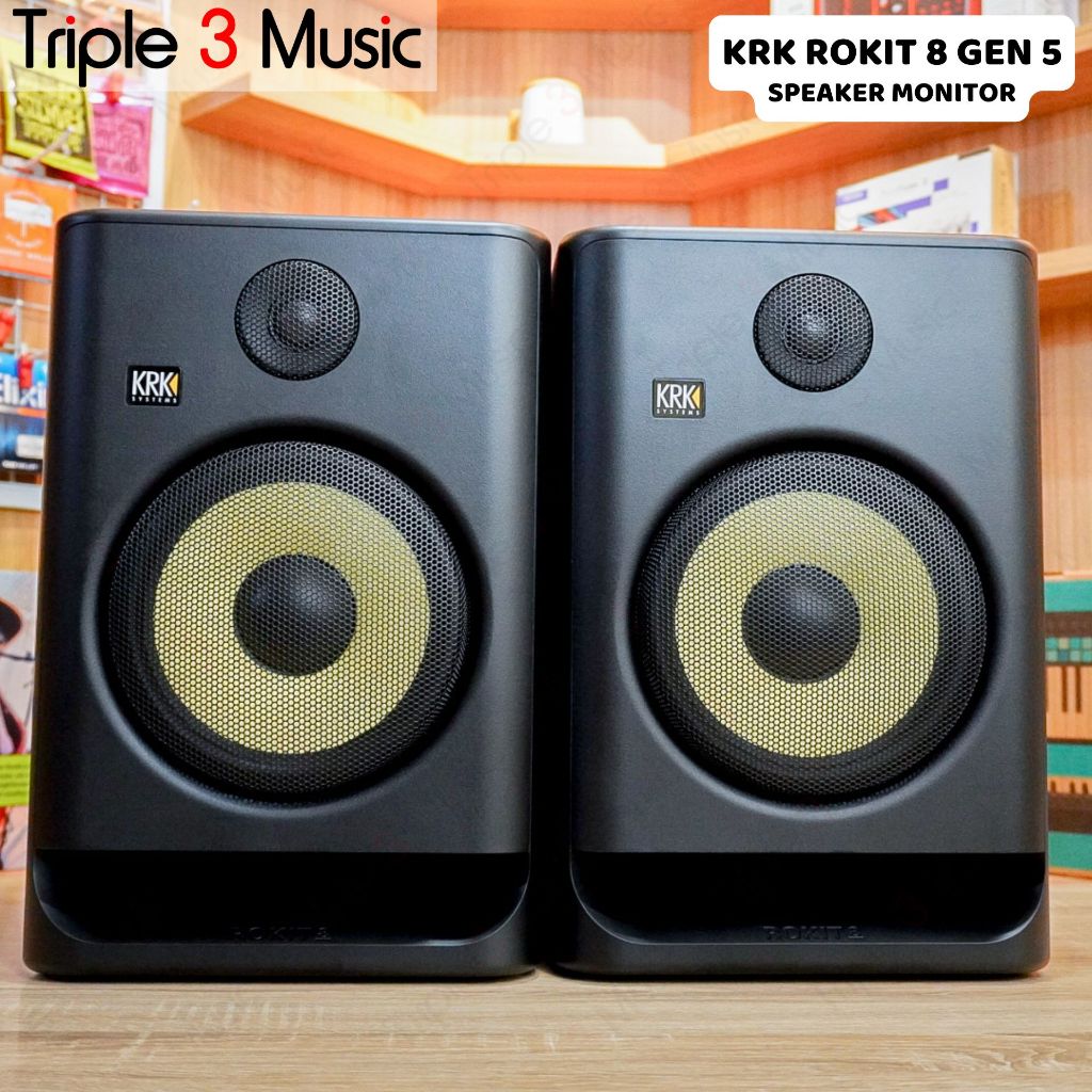 KRK ROKIT 8 G5 Studio Monitor 8-inch Powered Speaker (Pair)