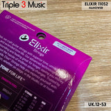 Elixir 11052 Nanoweb ORIGINAL Senar gitar Akustik 12-53 Triple3music
