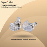 Tanchjim Bunny DMT4 Ultra Dynamic Driver Earphone In Ear Monitor With Microphone