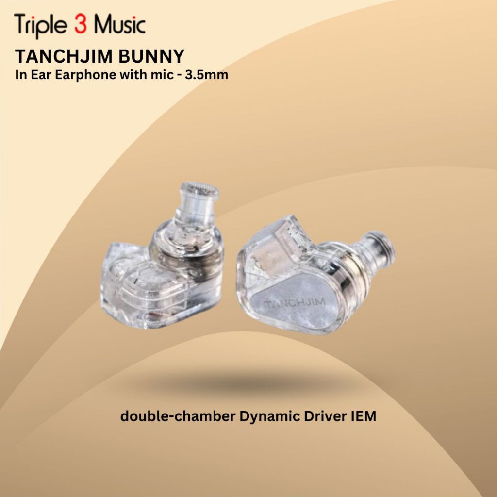 Tanchjim Bunny DMT4 Ultra Dynamic Driver Earphone In Ear Monitor With Microphone