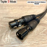 OFC kabel pendek Kabel mic microphone XLR male to XLR female 50cm 75cm