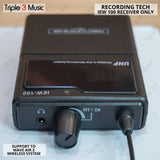 Receiver RX Untuk Recording tech IEW100 IEW 100/ WAVE AIR 3 wireless in ear