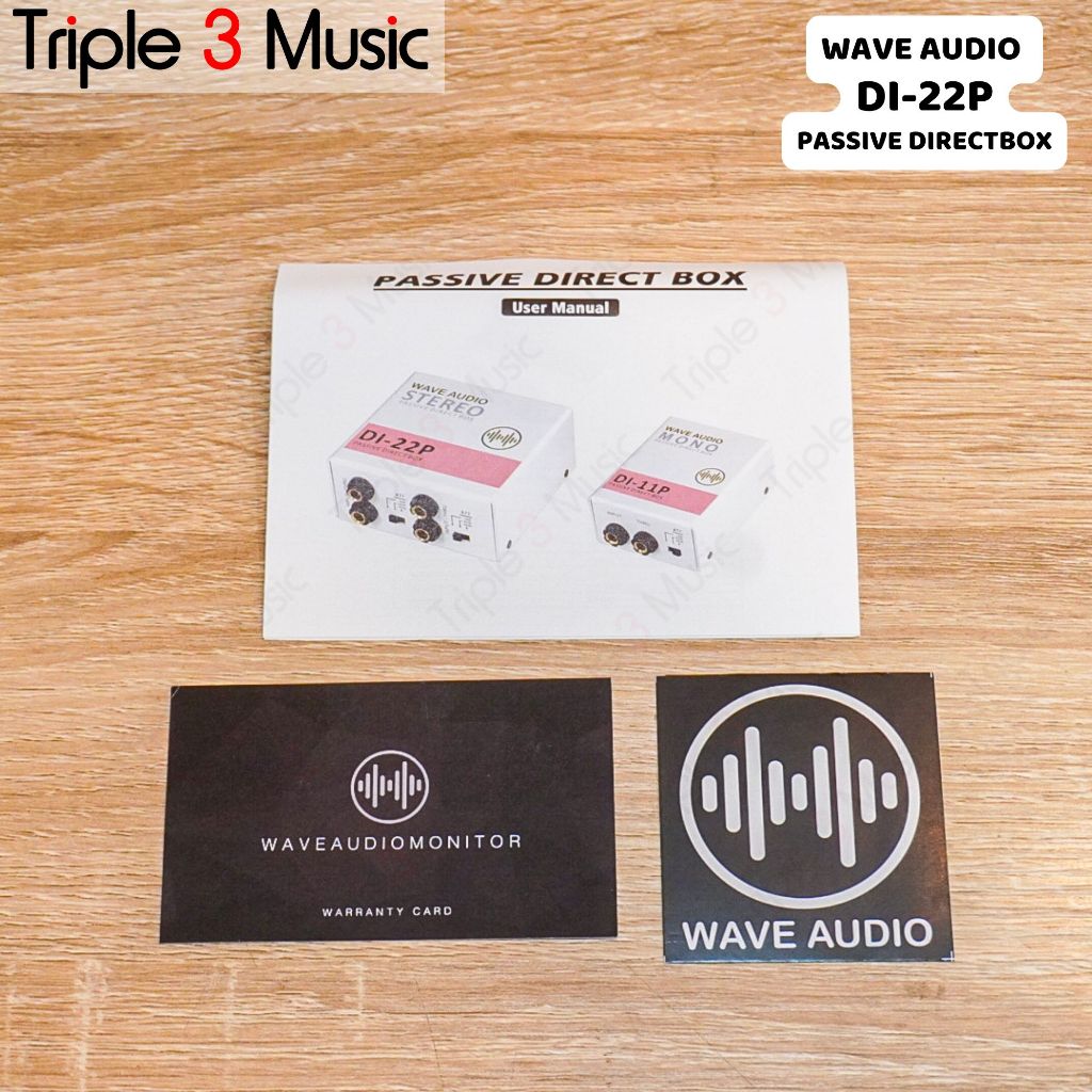 Wave Audio DI22P DI-22P DI 22P Stereo Passive Direct Box