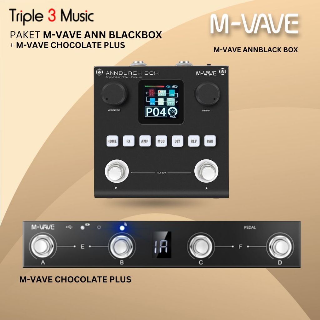M-Vave Ann BLACK BOX efek gitar bass