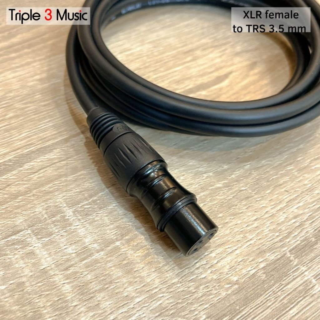 Kabel XLR Female To 3.5mm Male 3m kabel Mic bm800 bm8000 ke Splitter