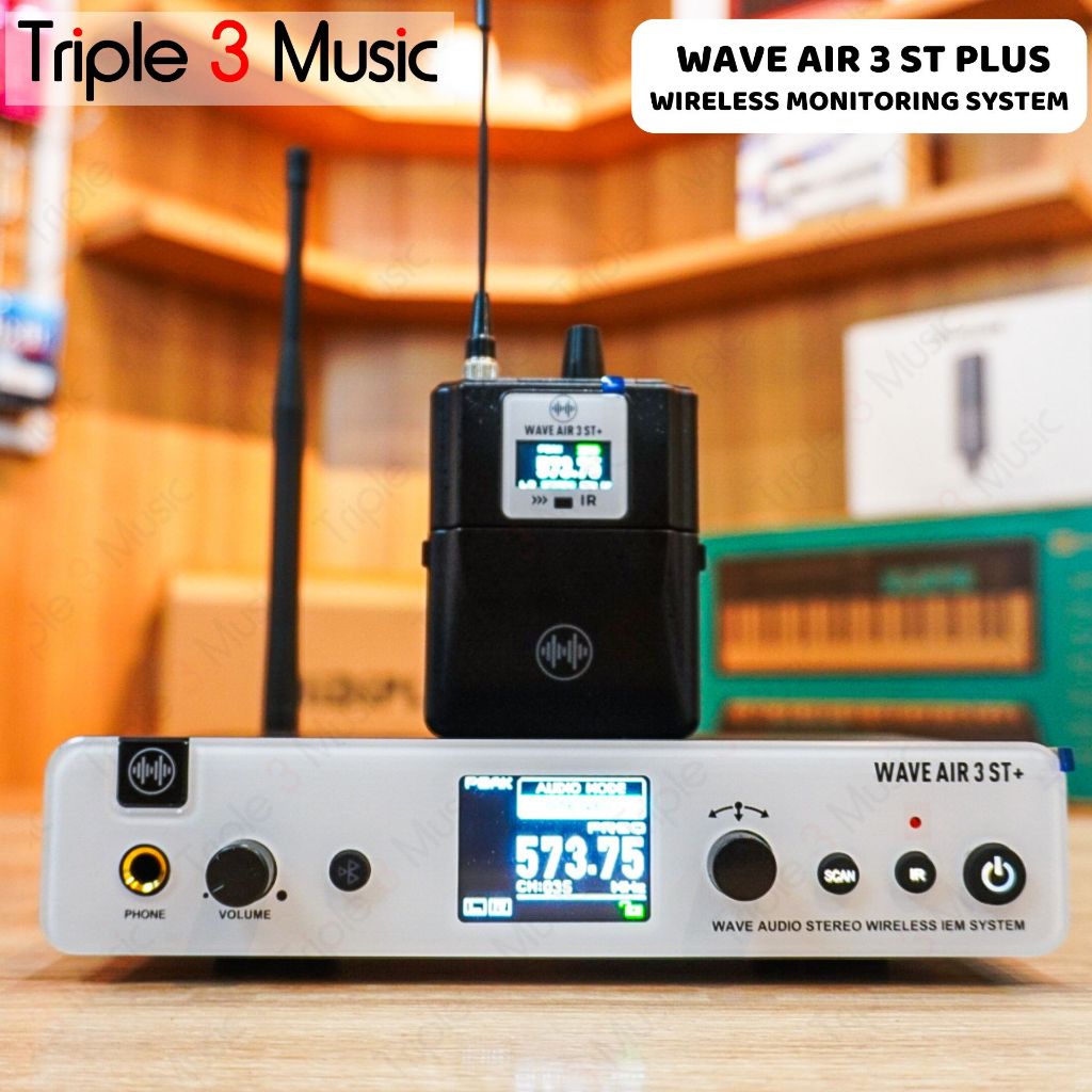 Wave Audio Monitor WAVE AIR 3 ST+ PLUS Wireless Ear Monitor STEREO - SET 1TX - 1RX