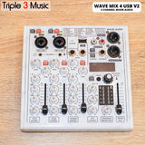 WAVE MIX4USB MIX 4 USB V2 mixer audio USB soundcard Monitor Drummer