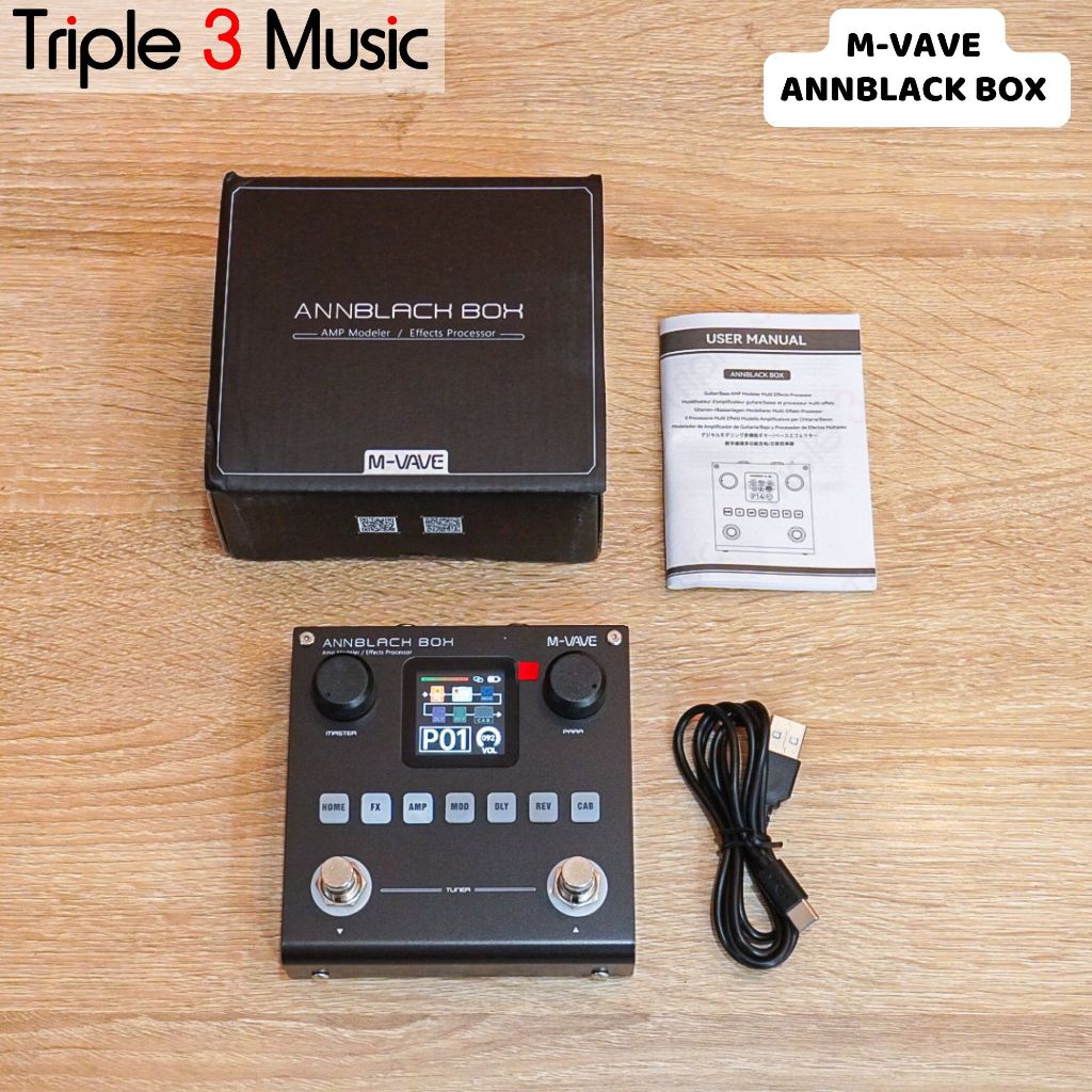 M-Vave Ann BLACK BOX efek gitar bass