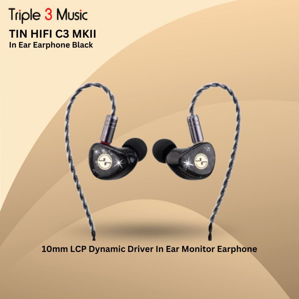 Tin HIFI C3 MKII 10mm LCP Dynamic Driver In Ear Monitor Earphone