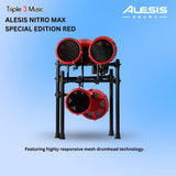 Alesis Nitro Max Kit Special Edition RED Electric Drum Set | Drum Elektrik