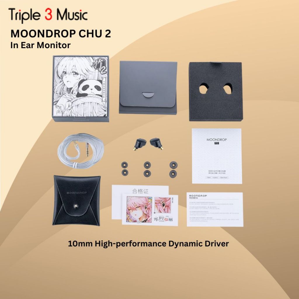 Moondrop CHU2 / CHU 2 / CHU II Dynamic Driver in Ear Monitor Earphone