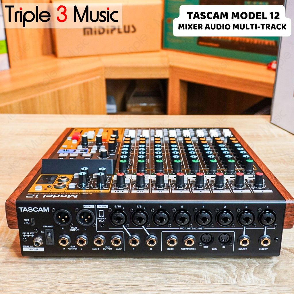 Tascam MODEL 12 MODEL12 12 Channel Mixer Multitrack recording usb audio interface