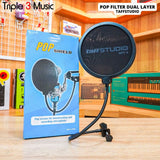 Pop Filter Layer Ganda Berkualitas