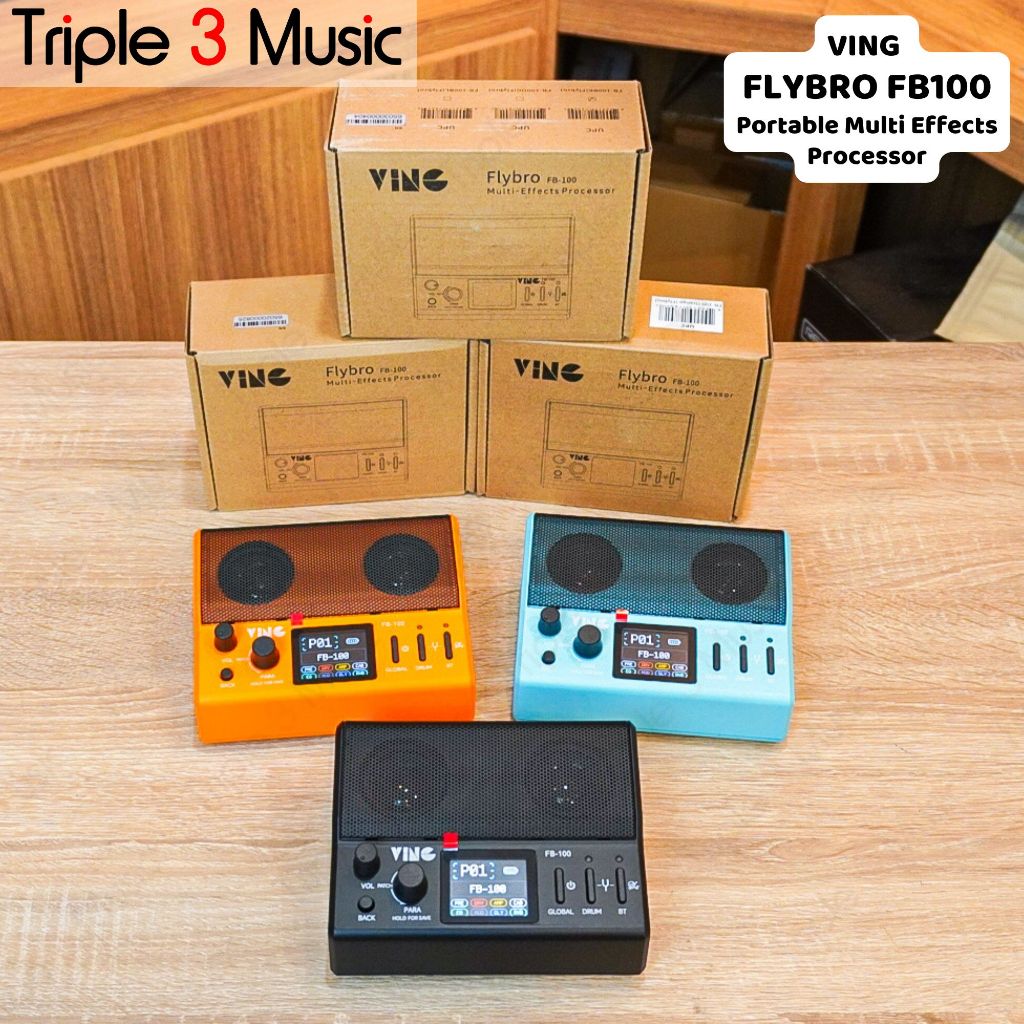VING FB100 FB-100 multi efek gitar bass with speaker