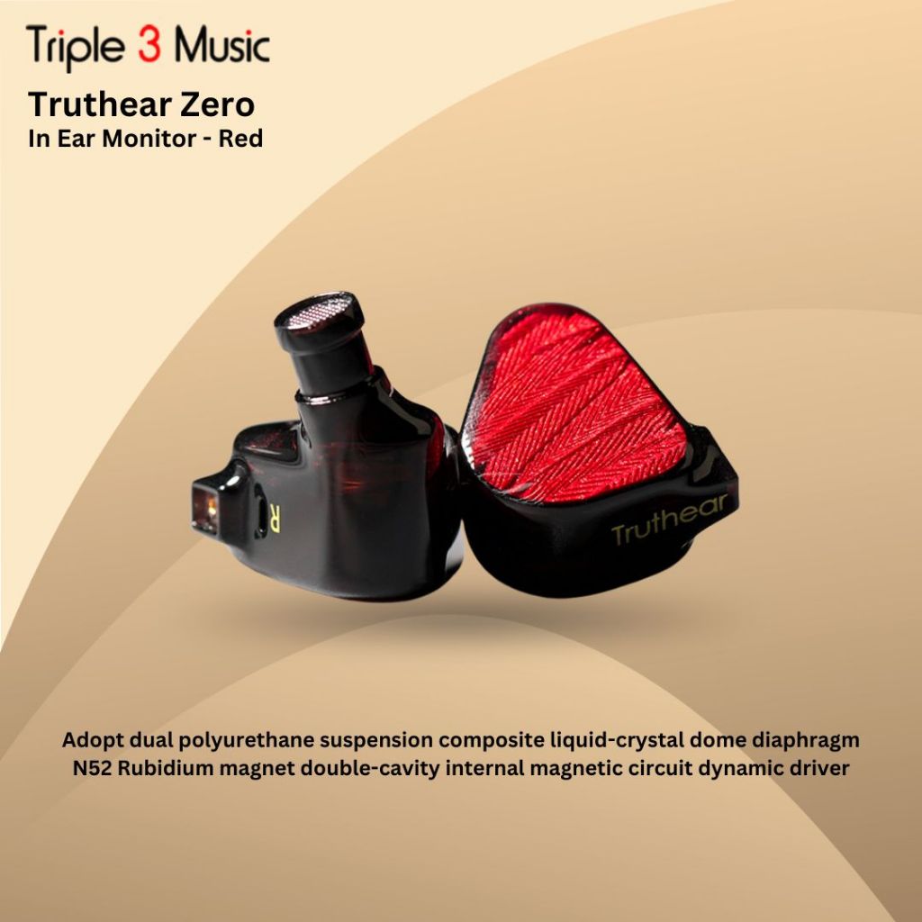 TruthEar ZERO RED x Crinacle RED Dual Dynamic Driver In Ear Earphone