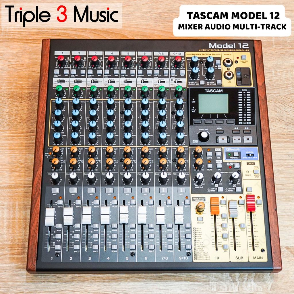 Tascam MODEL 12 MODEL12 12 Channel Mixer Multitrack recording usb audio interface