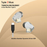 Tanchjim Bunny DMT4 Ultra Dynamic Driver Earphone In Ear Monitor With Microphone
