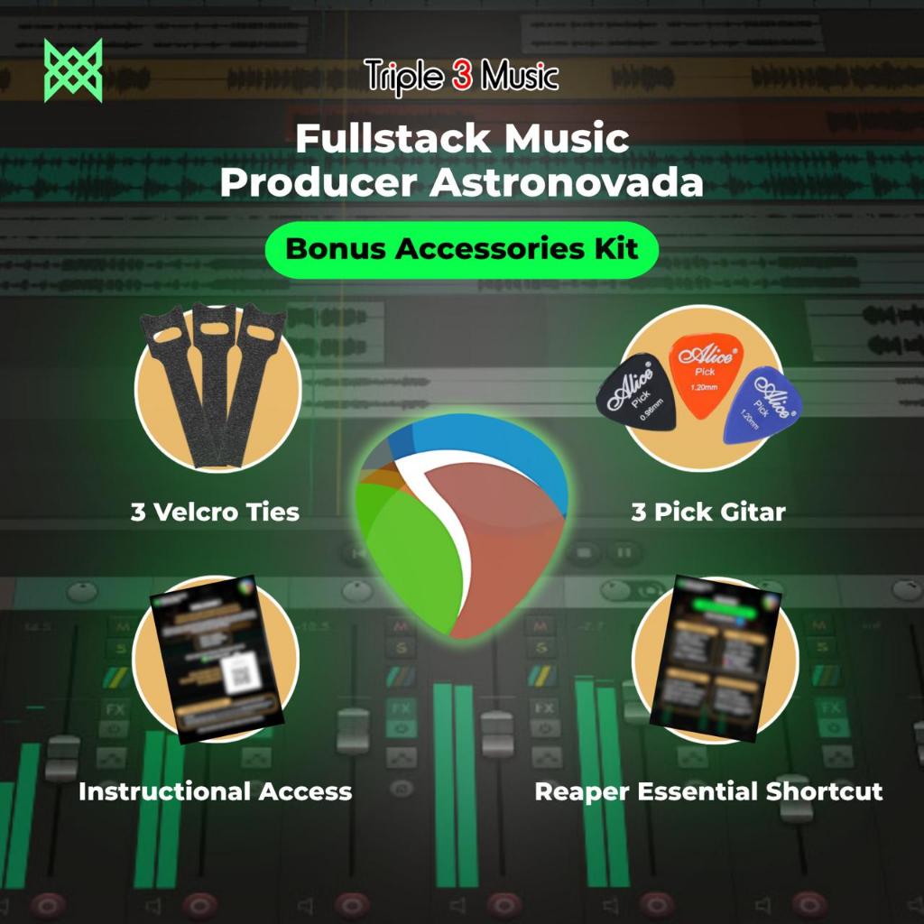 E-Course Fullstack Music Producer: Belajar Rekaman, Rilis, hingga Live Playback & Streaming (DAW REAPER)