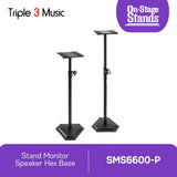 On-Stage SMS6600-P Hex-Base STAND SPEAKER MONITOR SEPASANG
