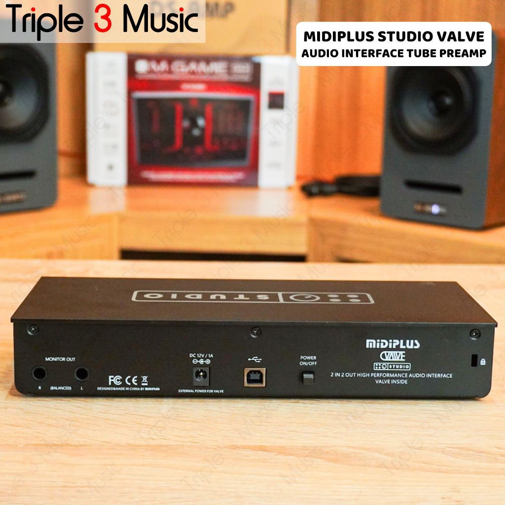 MIDIPLUS STUDIO VALVE OTG 2 in 2 out USB Soundcard recording Streaming