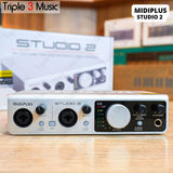 MIDIPLUS Studio 2 PRO OTG NEW Soundcard Recording Streaming Triple3music