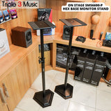 On-Stage SMS6600-P Hex-Base STAND SPEAKER MONITOR SEPASANG