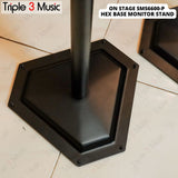 On-Stage SMS6600-P Hex-Base STAND SPEAKER MONITOR SEPASANG
