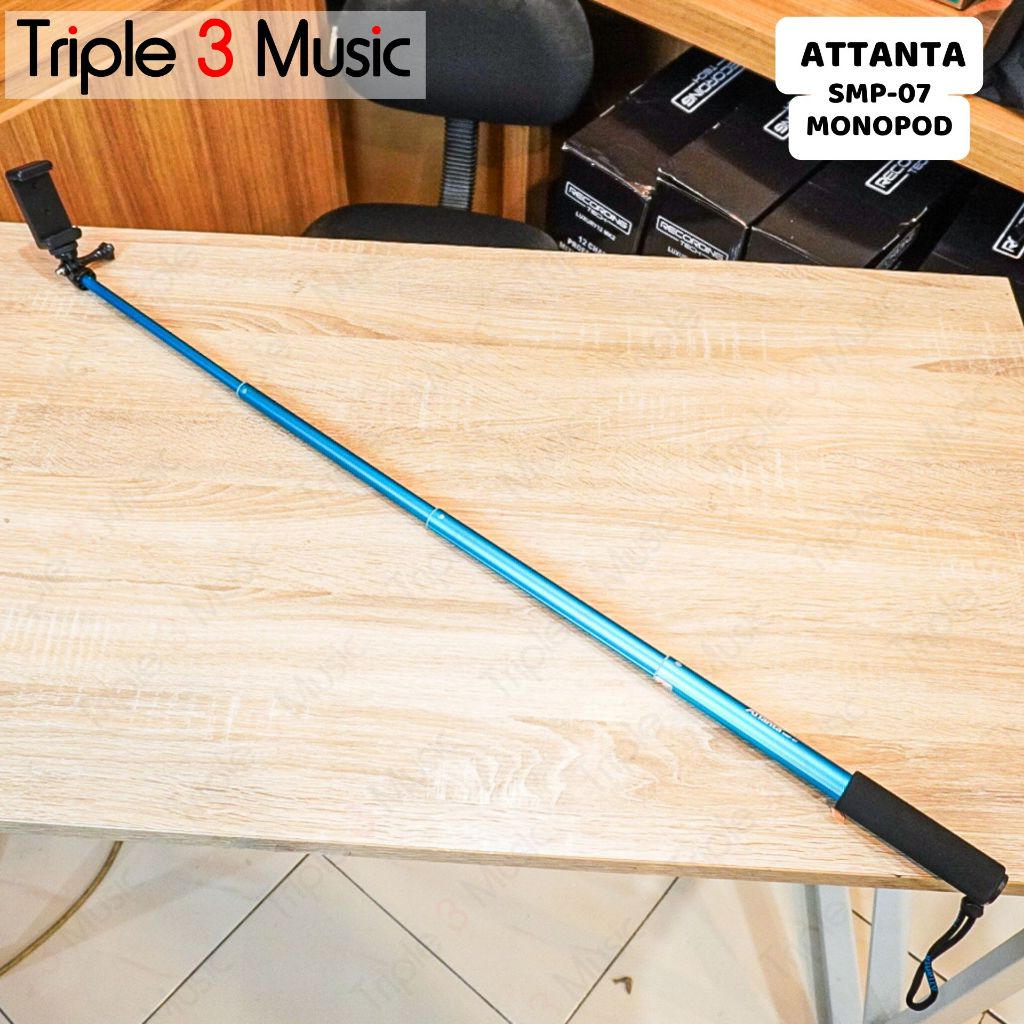 ATTANTA MINI MONOPOD / TONGSIS SMP-07 BLACK/BLUE/TITANIUM - Biru