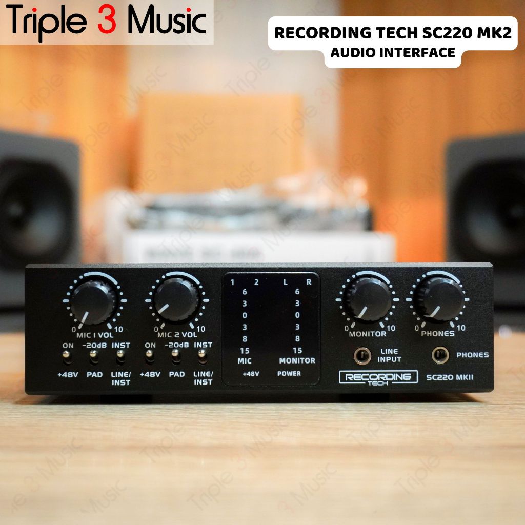Recording Tech RT SC220 MK2 24bit Audio Interface USB Live Streaming SC220 MKII