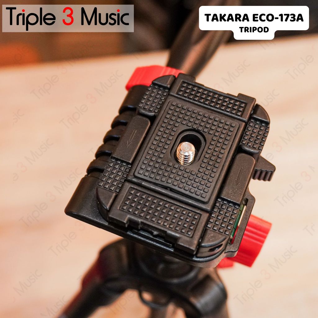 TAKARA ECO-173A Tripod untuk Kamera, Action Cam dan Handphone Aluminium Camera Holder Handphone