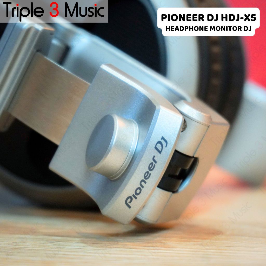 Pioneer HDJ-X5 Over Ear DJ Headphones HDJX5 - SILVER