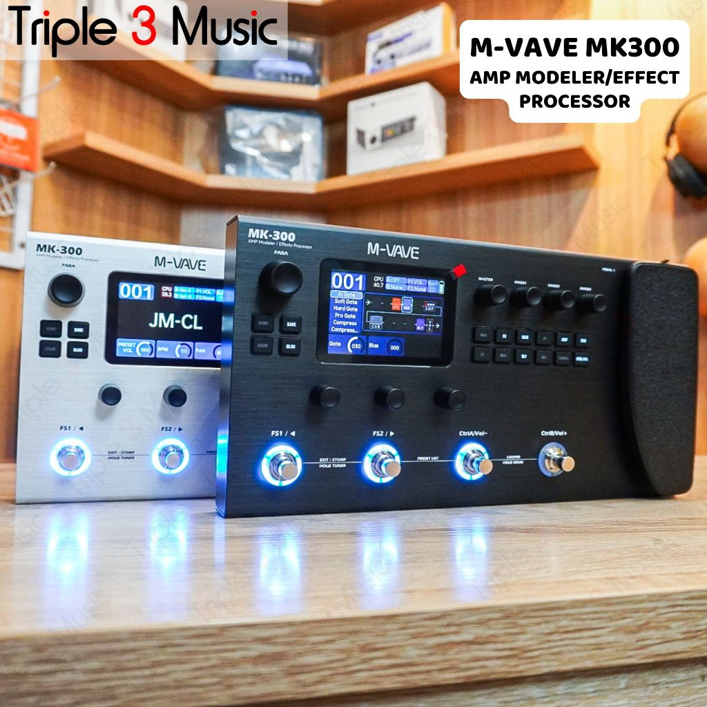 M-Vave MK300 MK 300 Efek Gitar Digital Multi Effect Processor