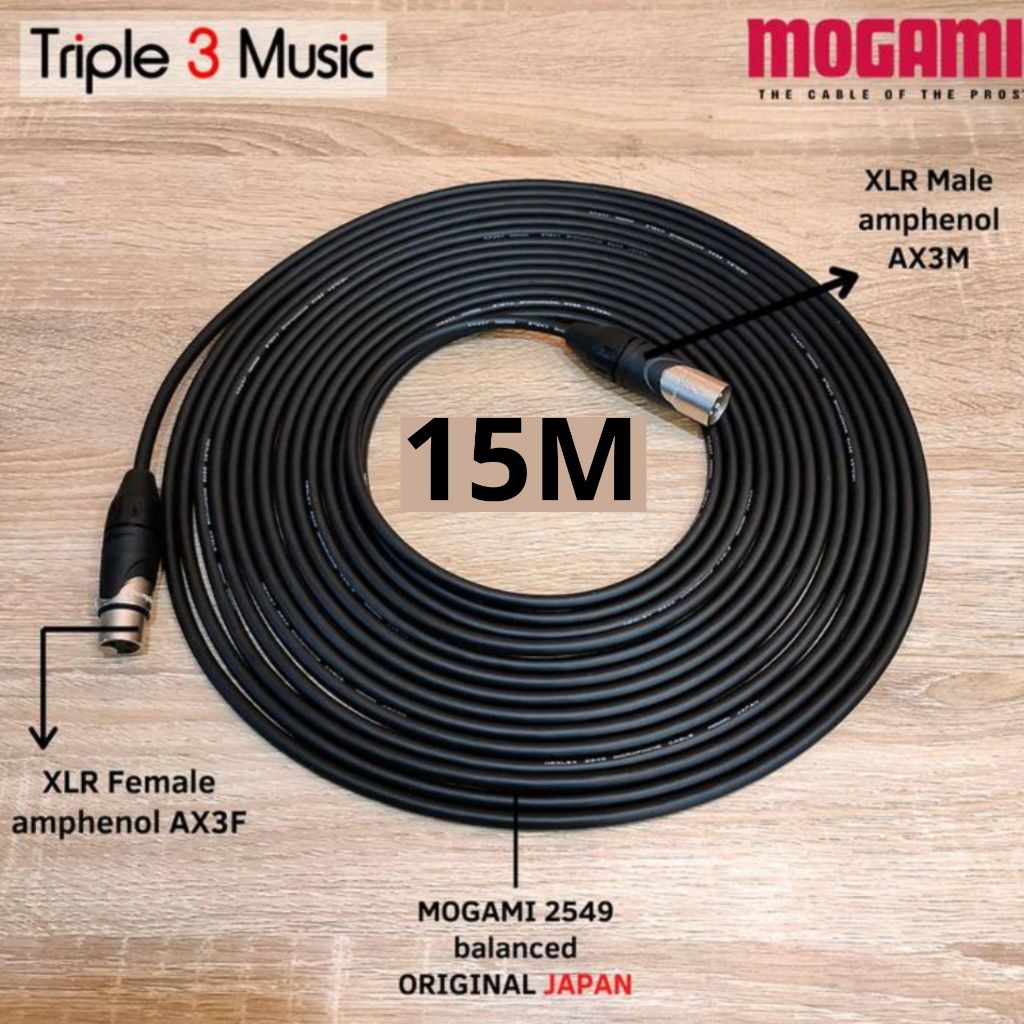 MOGAMI 2549 ORIGINAL JAPAN Kabel mic microphone XLR male to XLR female