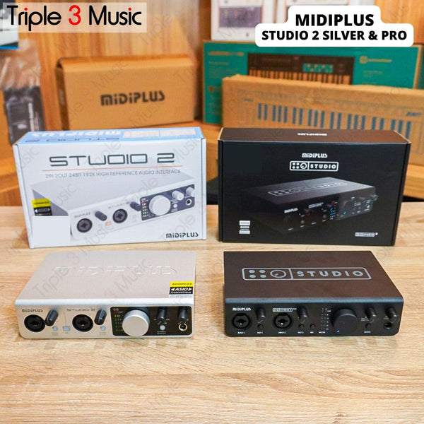 MIDIPLUS Studio 2 PRO OTG NEW Soundcard Recording Streaming Triple3music