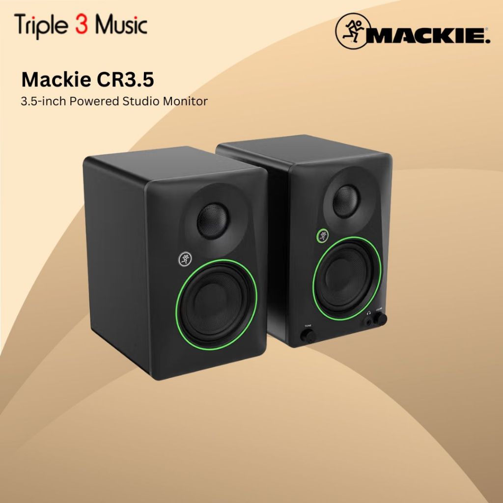 Mackie CR3.5 CR 3.5 CR-3.5 Powered Studio Monitors Speaker 3.5-inch (PAIR)