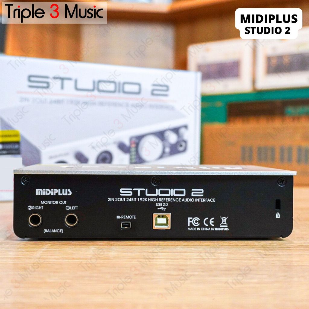MIDIPLUS Studio 2 Pro Soundcard Recording Triple3music