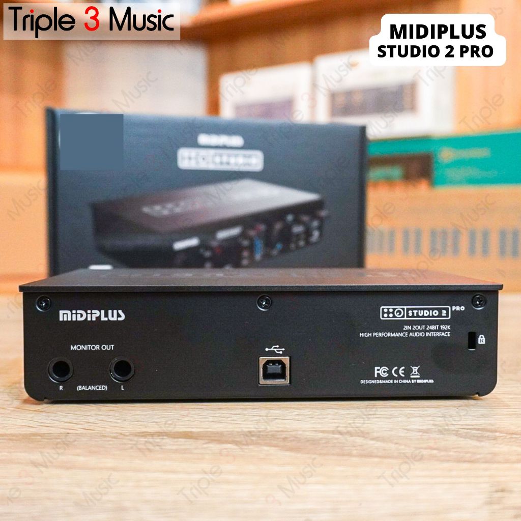 MIDIPLUS Studio 2 Pro Soundcard Recording Triple3music