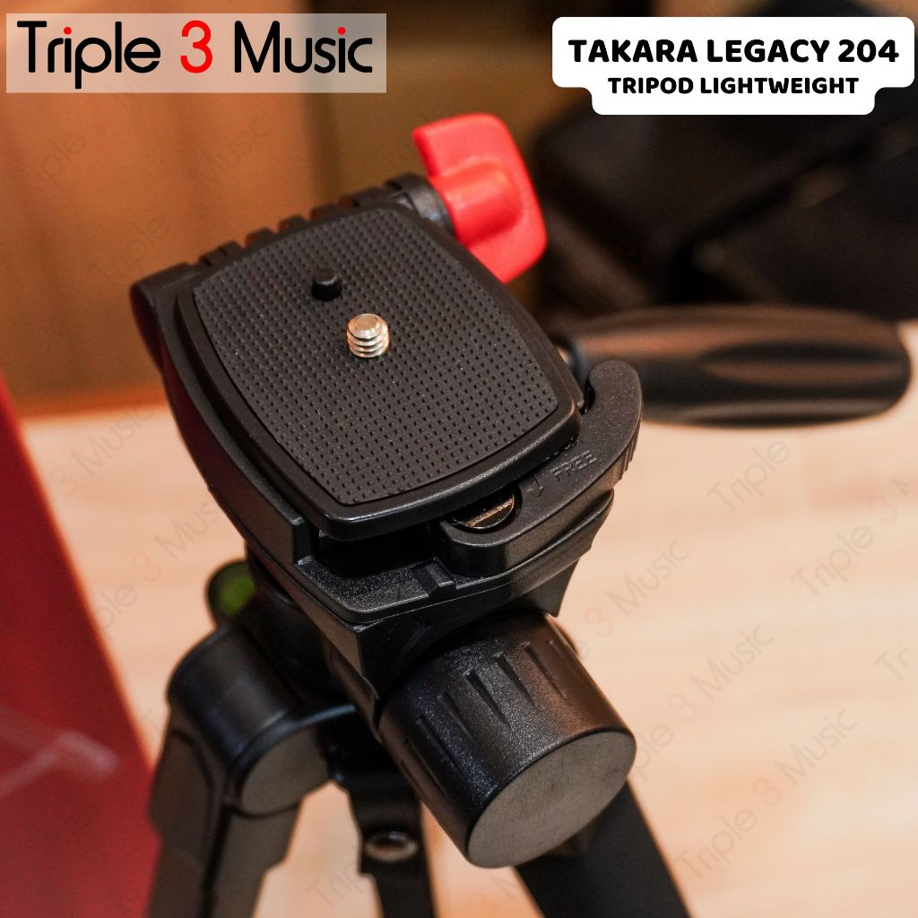 Takara LEGACY 204 Lightweight Tripod KAMERA Fluid Head Tripod untuk Kamera
