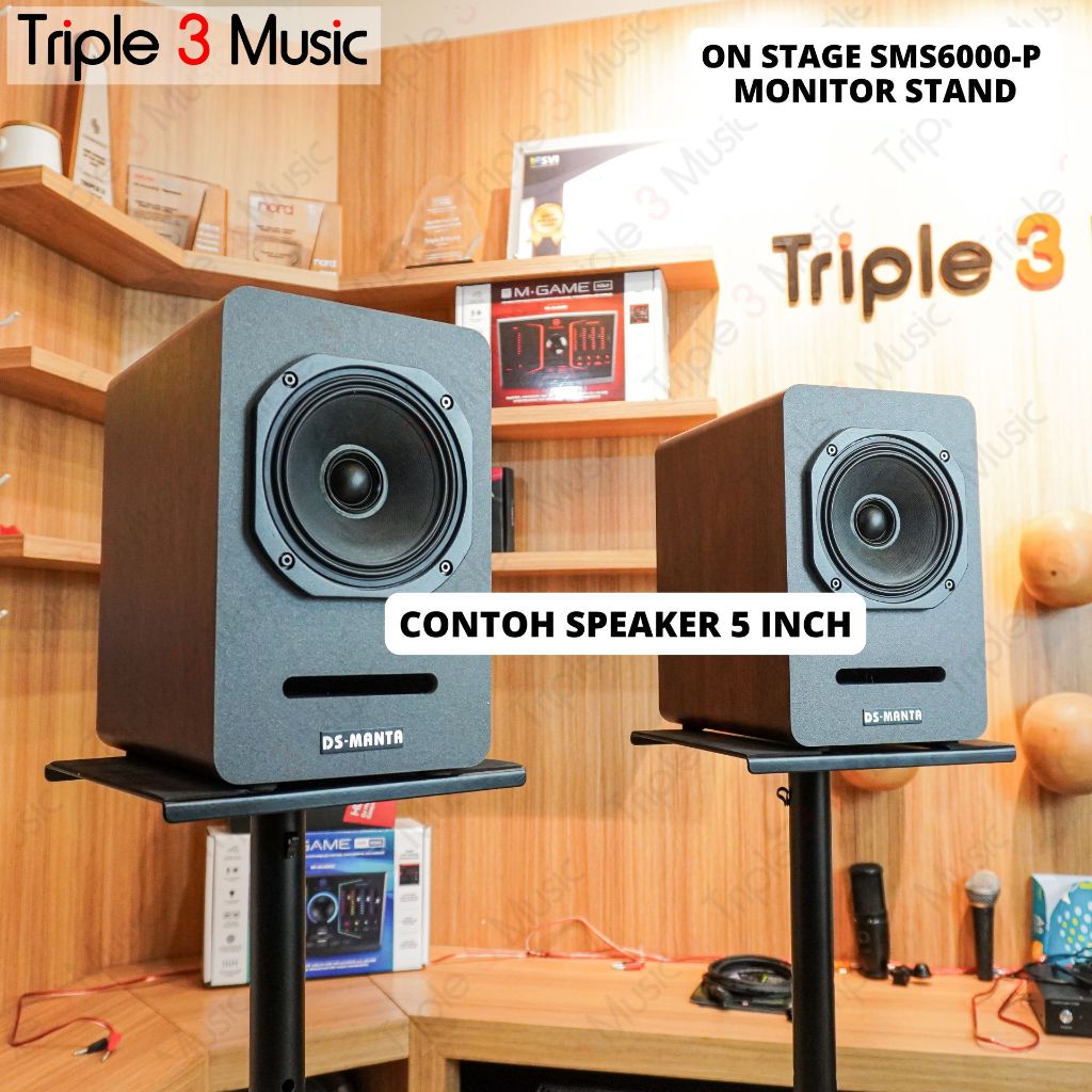 On-Stage SMS6000-P Studio STAND SPEAKER MONITOR