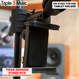 On-Stage TCM1500 stand clamp big tablet tab holder Ipad jepit stand mic 10-14 inch