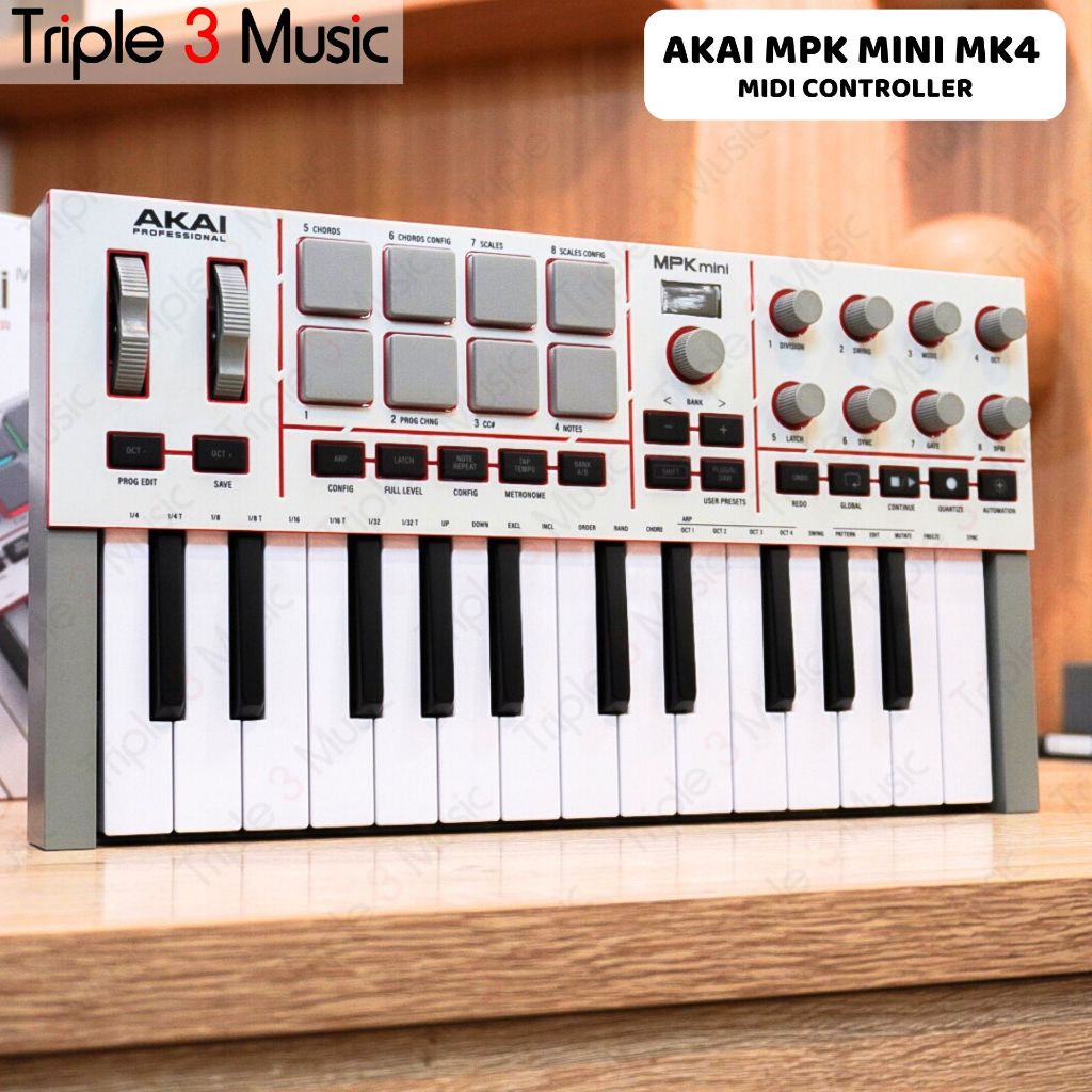 Akai MPK Mini MK4 MK IV MIDI Keyboard Controller 25 Keys MPK MINI MK4