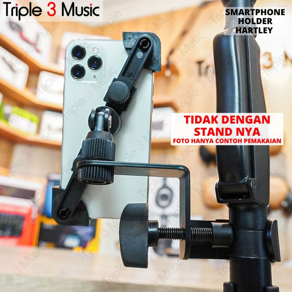 Hartley Smartphone holder jepit stand mic 5-6.5 inch