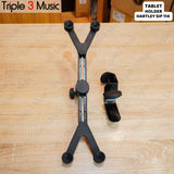 Hartley stand clamp big tablet tab holder Ipad jepit stand mic 10-14 inch