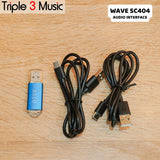 Wave SC404 SC 404 Soundcard USB interface recording soundcard sequencer OUTPUT 4ch