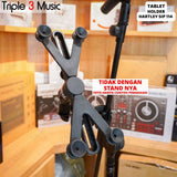 Hartley stand clamp big tablet tab holder Ipad jepit stand mic 10-14 inch