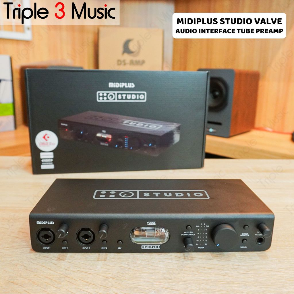 MIDIPLUS STUDIO VALVE OTG 2 in 2 out USB Soundcard recording Streaming