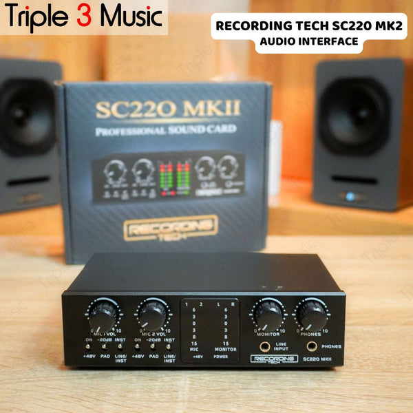 Recording Tech RT SC220 MK2 24bit Audio Interface USB Live Streaming SC220 MKII
