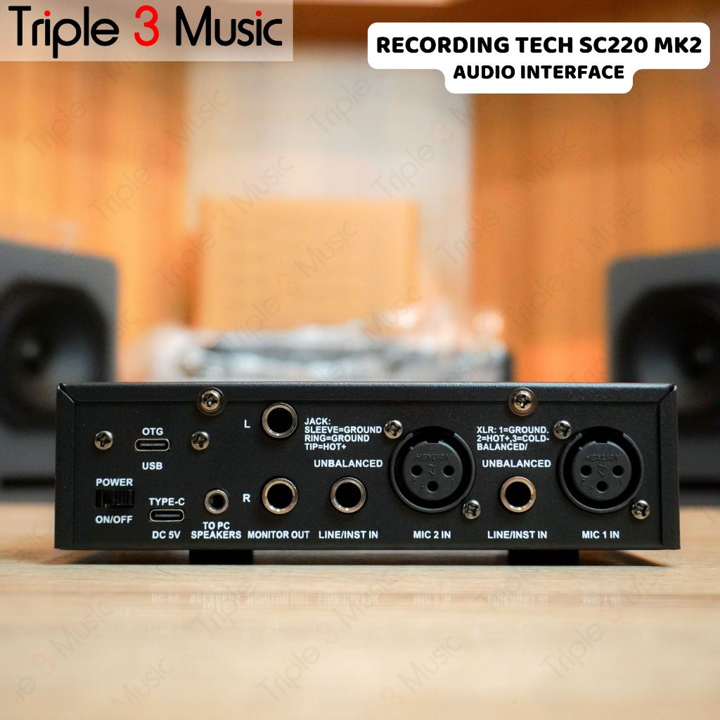 Recording Tech RT SC220 MK2 24bit Audio Interface USB Live Streaming SC220 MKII