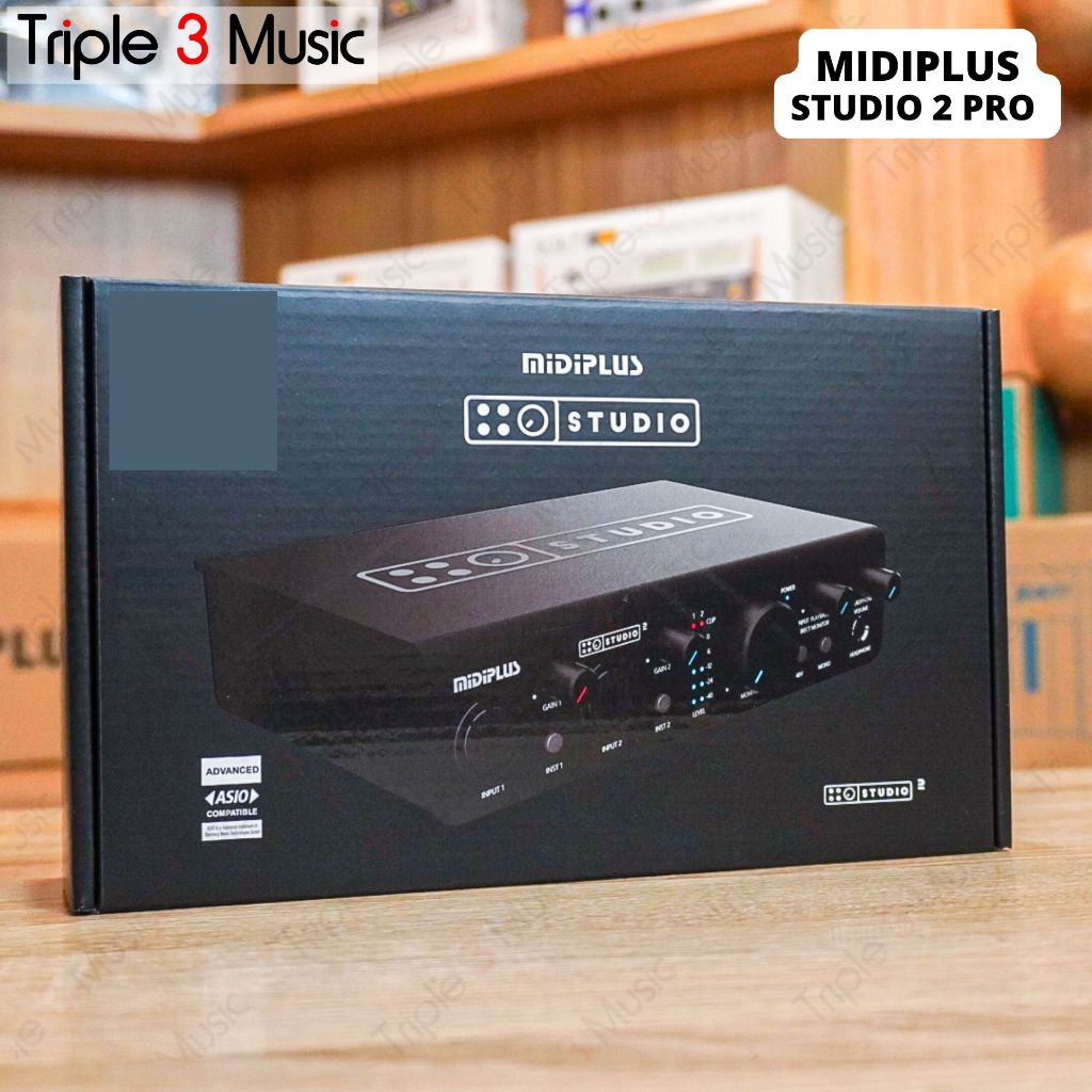 MIDIPLUS Studio 2 Pro Soundcard Recording Triple3music