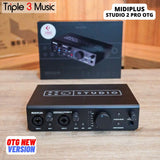 MIDIPLUS Studio 2 PRO OTG NEW Soundcard Recording Streaming Triple3music